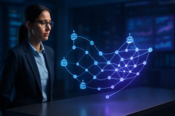 Diagrama de arquitectura modular para la escalabilidad bots empresariales en una implantación corporativa