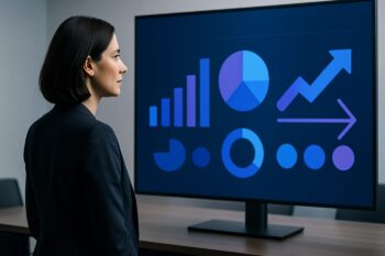 Panel con métricas de rendimiento y experiencia para analizar KPI atención automática en un entorno empresarial.